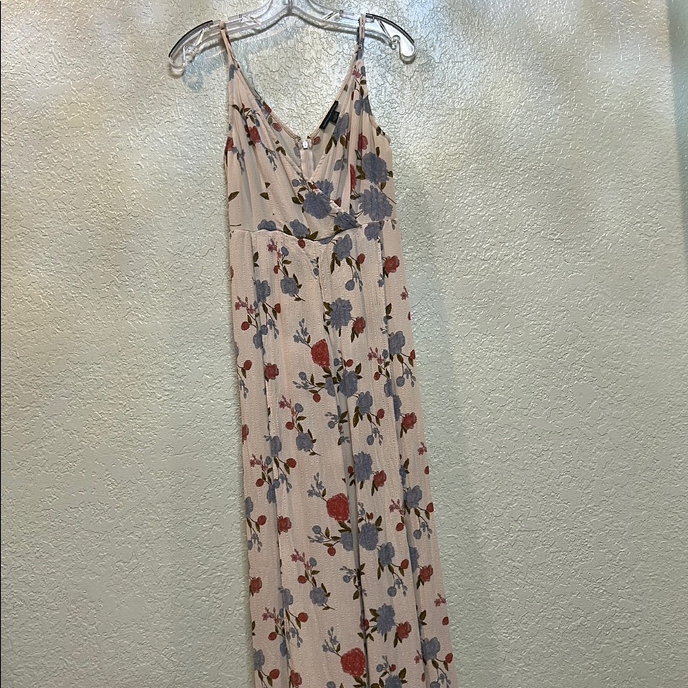American Eagle Outfitters Floral Maxi Dress - Cream, Red, Blue